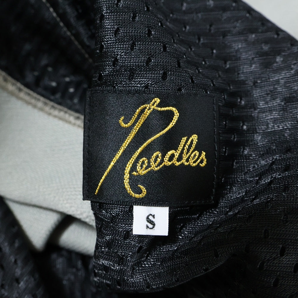 Needles(ニードルス) BOOT CUT PANTS ロゴ刺繍ブーツカットパンツ グレー MR588