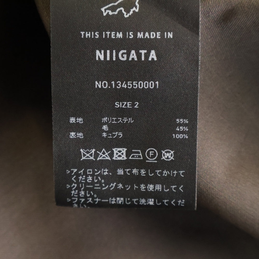 UNITED TOKYO(ユナイテッド トウキョウ) VISTO WOOL 2WAY スタンドモッズブルゾン ジップアップジャケット グレー 134550001