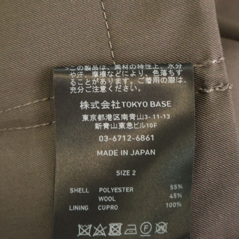 UNITED TOKYO(ユナイテッド トウキョウ) VISTO WOOL 2WAY スタンドモッズブルゾン ジップアップジャケット グレー 134550001