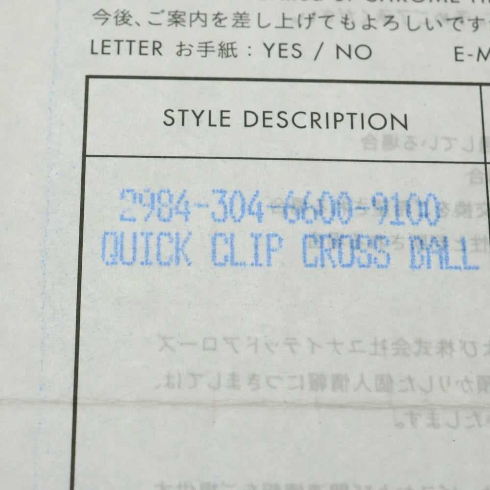 CHROME HEARTS(クロムハーツ) QUICK CLIP CROSS BALL クイッククリップ クロスボール シルバー BCA078