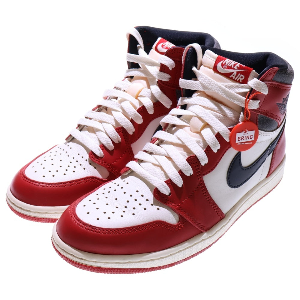 NIKE(ナイキ) AIR JORDAN 1 LOST&FOUND DZ5485-612 エアジョーダン1 ロスト&ファウンド シカゴ ハイカットスニーカー ホワイト/レッド US9/27cm
