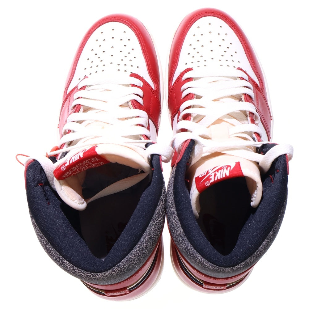 NIKE(ナイキ) AIR JORDAN 1 LOST&FOUND DZ5485-612 エアジョーダン1 ロスト&ファウンド シカゴ ハイカットスニーカー ホワイト/レッド US9/27cm