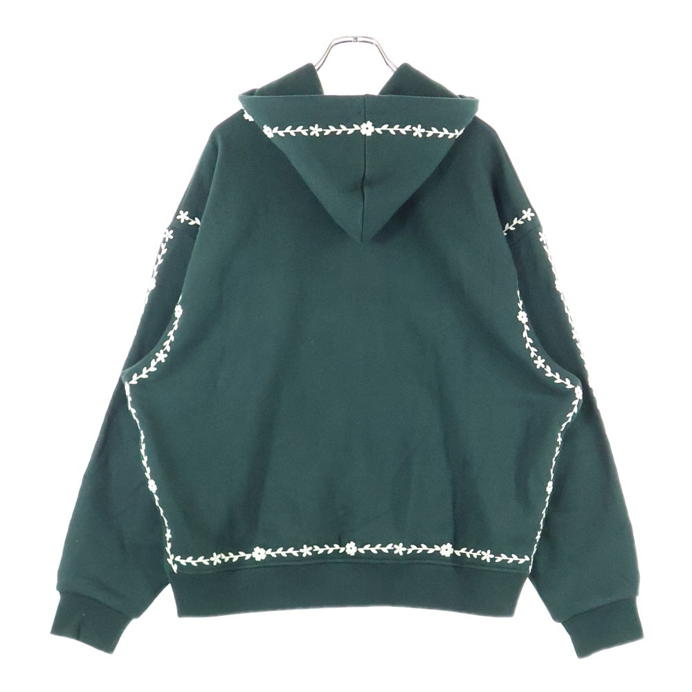 KITH(キス) 25AW Artisanal Floral Nelson Hoodie 25‐072‐060‐0011‐3‐0 アーティザナル フローラル ネルソン プルオーバーパーカー フーディ グリーン