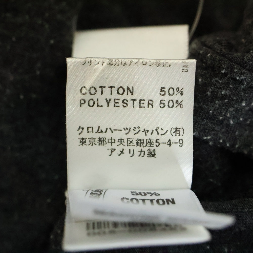 CHROME HEARTS(クロムハーツ) OLD HORSESHOE SCROLL S/S T-SHIRT オールド ホースシュー スクロールラベル プリント クルーネック半袖Tシャツカットソー グレー