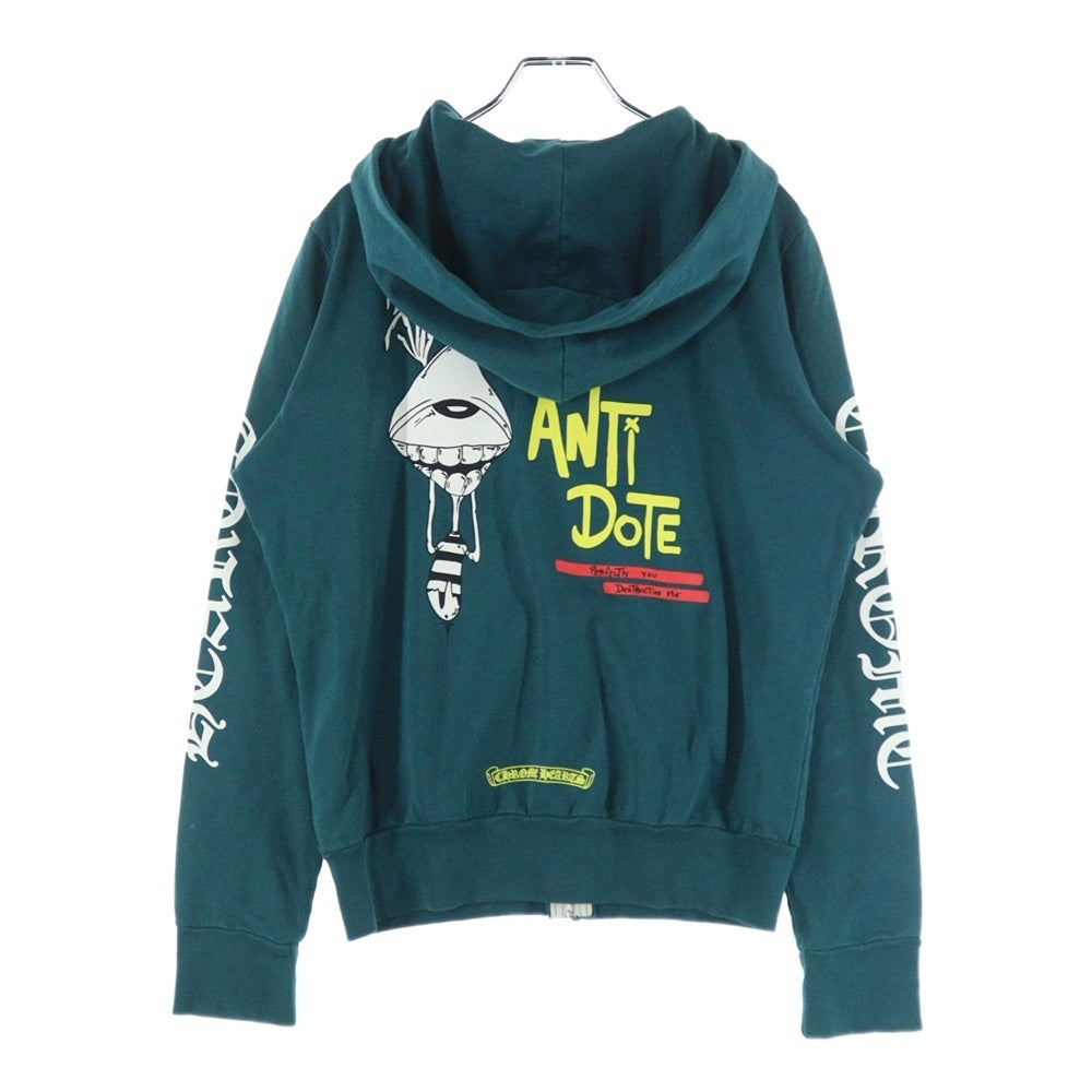 CHROME HEARTS(クロムハーツ) ×MATTY BOY Anti Dote Zip Up Hoodie ×マッティボーイ アンチドート ジップアップパーカー フーディ グリーン