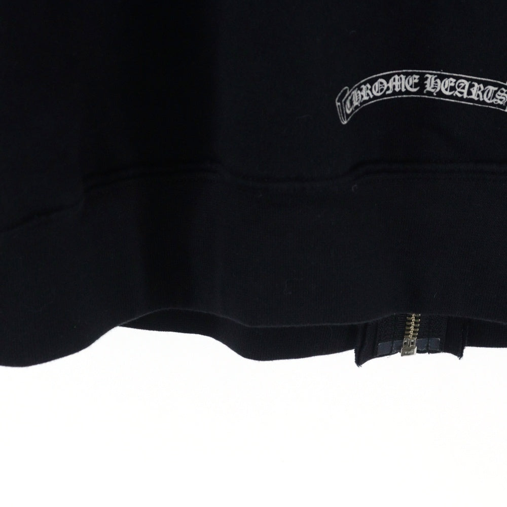 CHROME HEARTS(クロムハーツ) HORSESHOE CH PLUS Zip Up Hoodie FUCK YOU ホースシュー CHプラス ファックユー ジップアップパーカー フーディ 裏地サーマル ブラック