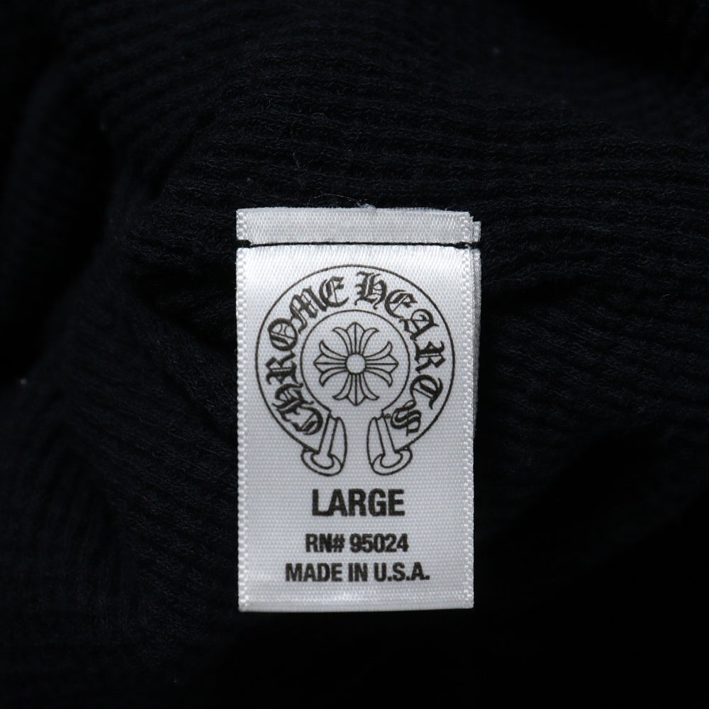 CHROME HEARTS(クロムハーツ) HORSESHOE CH PLUS Zip Up Hoodie FUCK YOU ホースシュー CHプラス ファックユー ジップアップパーカー フーディ 裏地サーマル ブラック