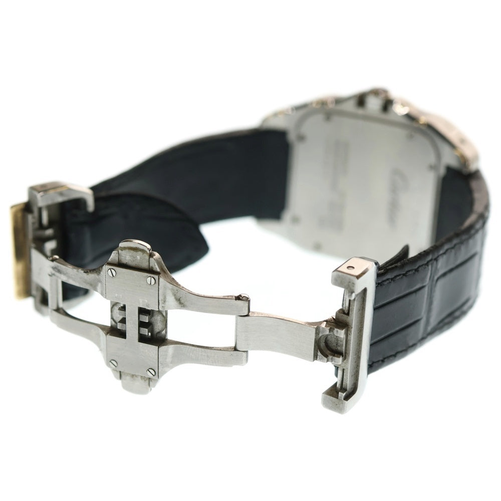 Cartier(カルティエ) SANTOS 100 WATCH W20072X7 K18YGコンビ サントス100 LM ベゼル自動巻き腕時計 シルバー/ゴールド