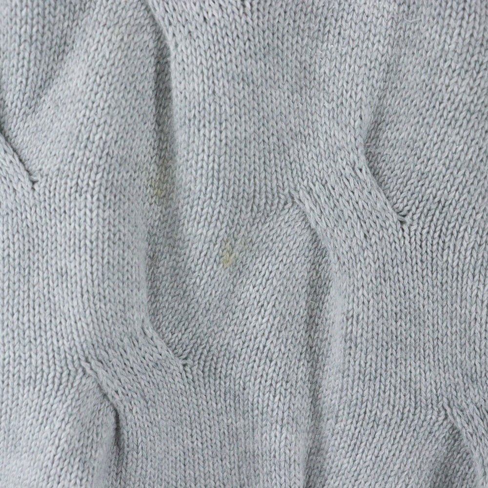 LACOSTE(ラコステ) クルーネック長袖ニットセーター グレー AH148LJ