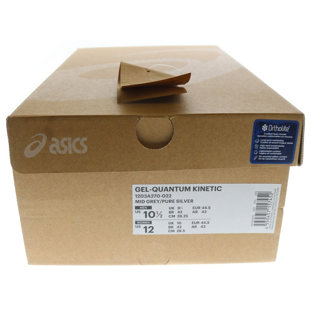ASICS(アシックス) GEL-QUANTUM KINETIC 1203A270-022 ゲルクォンタムキネティック ローカットスニーカー ランニングシューズ グレー US10.5/28.5cm