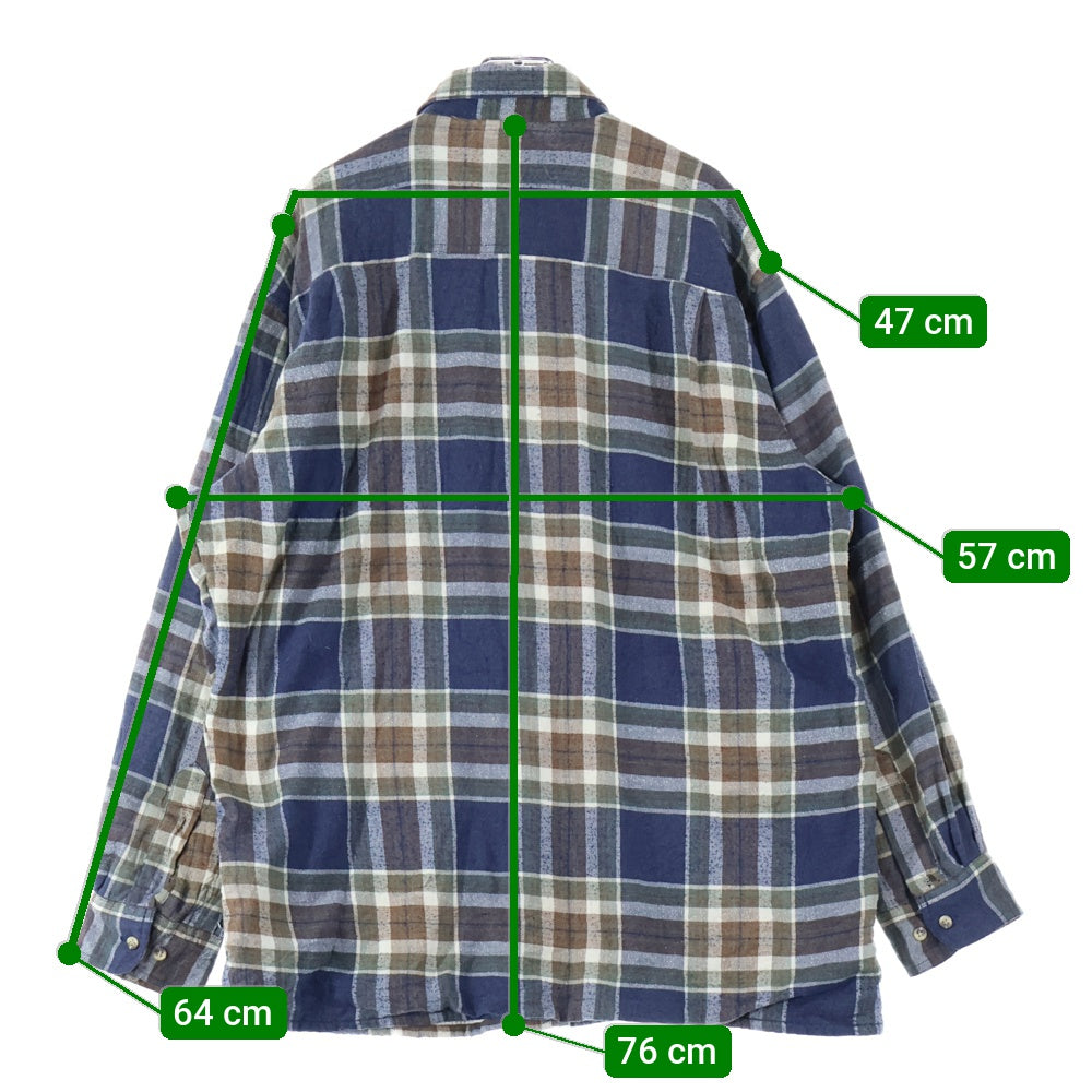Wrangler(ラングラー) 裏地サーマル 長袖チェックシャツ マルチカラー