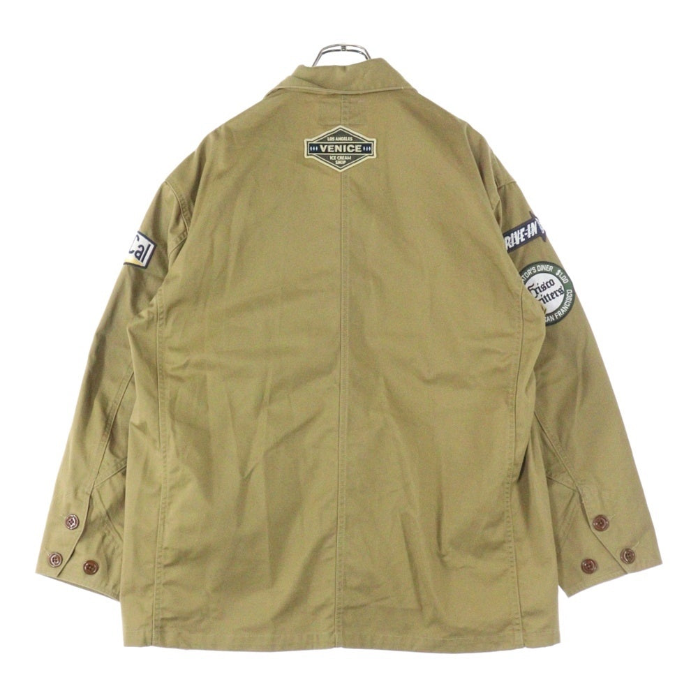 AVIREX(アヴィレックス) アンチフォーリング カバーオール ジャケット ブラウン 783‐3152010