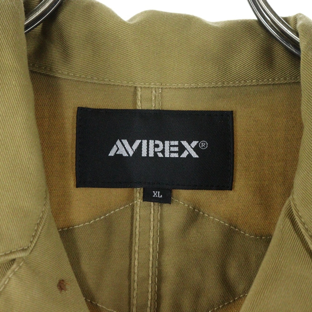 AVIREX(アヴィレックス) アンチフォーリング カバーオール ジャケット ブラウン 783‐3152010