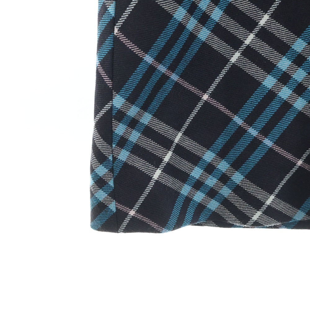 BURBERRY BLUE LABEL(バーバリーブルーレーベル) ウールチェックワンピース FMF48-582-32 ブラック/ブルー レディース