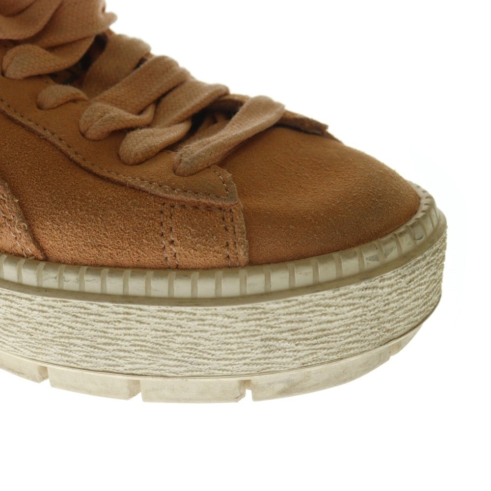 PUMA(プーマ) 厚底スエードローカットスニーカー 367814 ピンクベージュ US6.5/23.0cm レディース