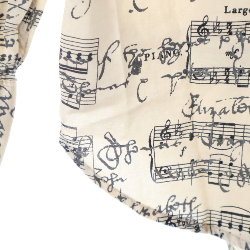 Paul Smith JEANS(ポールスミスジーンズ) 楽譜プリント長袖シャツ ベージュ