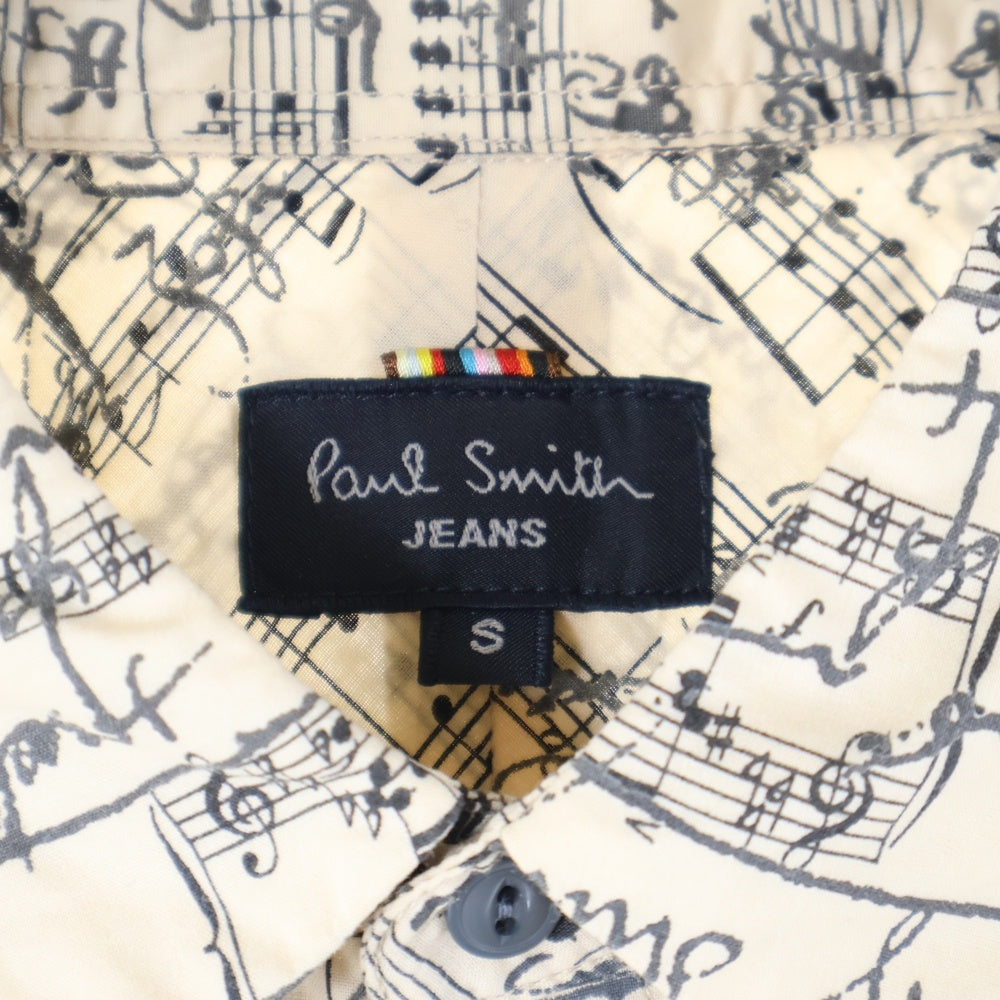 Paul Smith JEANS(ポールスミスジーンズ) 楽譜プリント長袖シャツ ベージュ