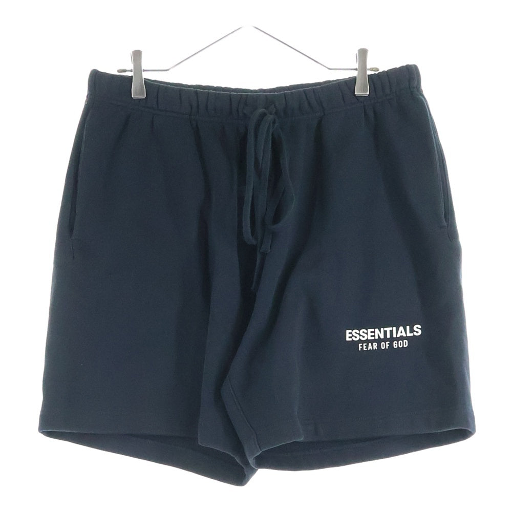 FOG Essentials(エフオージー エッセンシャルズ) SHORT PANTS リフレクターロゴ スウェットハーフパンツ ショーツ ブラック