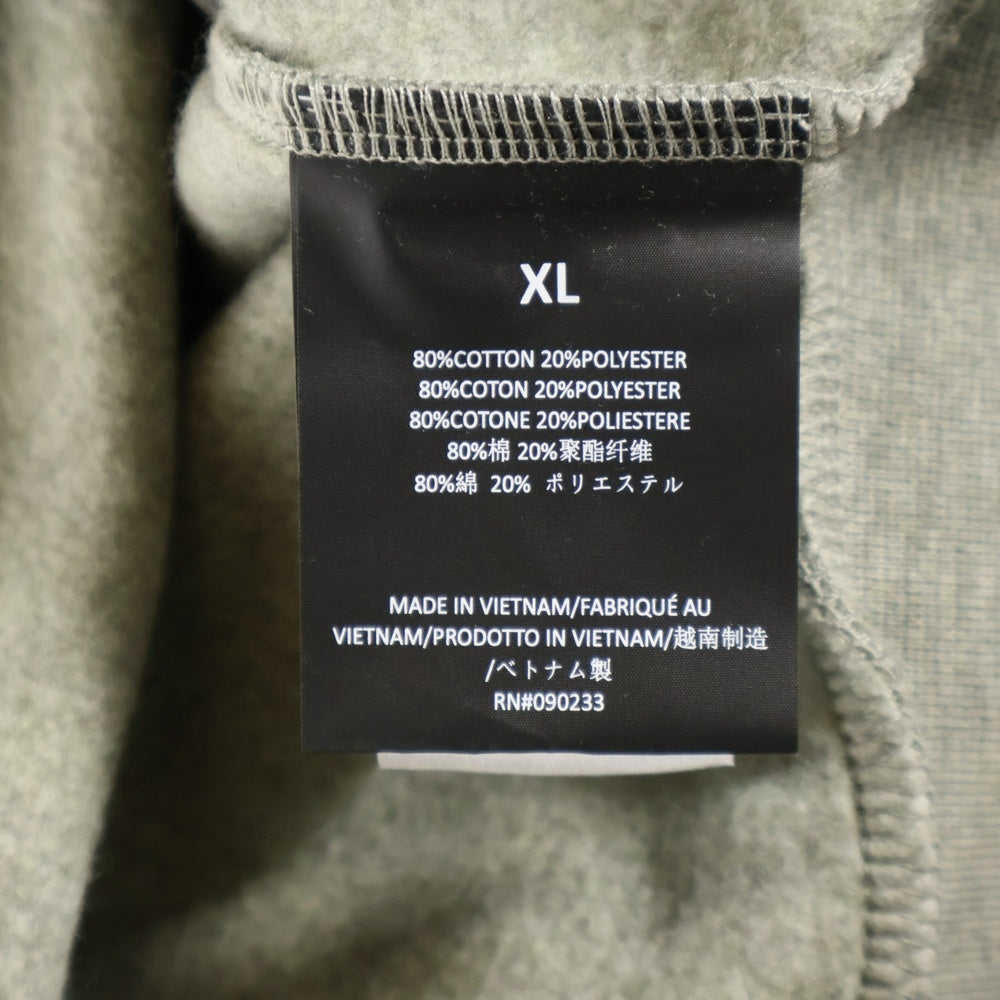 FOG Essentials(エフオージー エッセンシャルズ) フロントフェルトロゴ ジップアップパーカー フーディ グレー