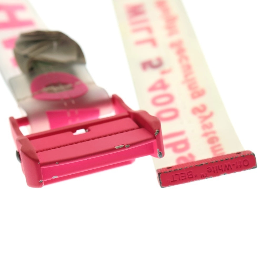 OFF-WHITE(オフホワイト) INDUSTRIAL BELT インダストリアルベルト クリア ピンク