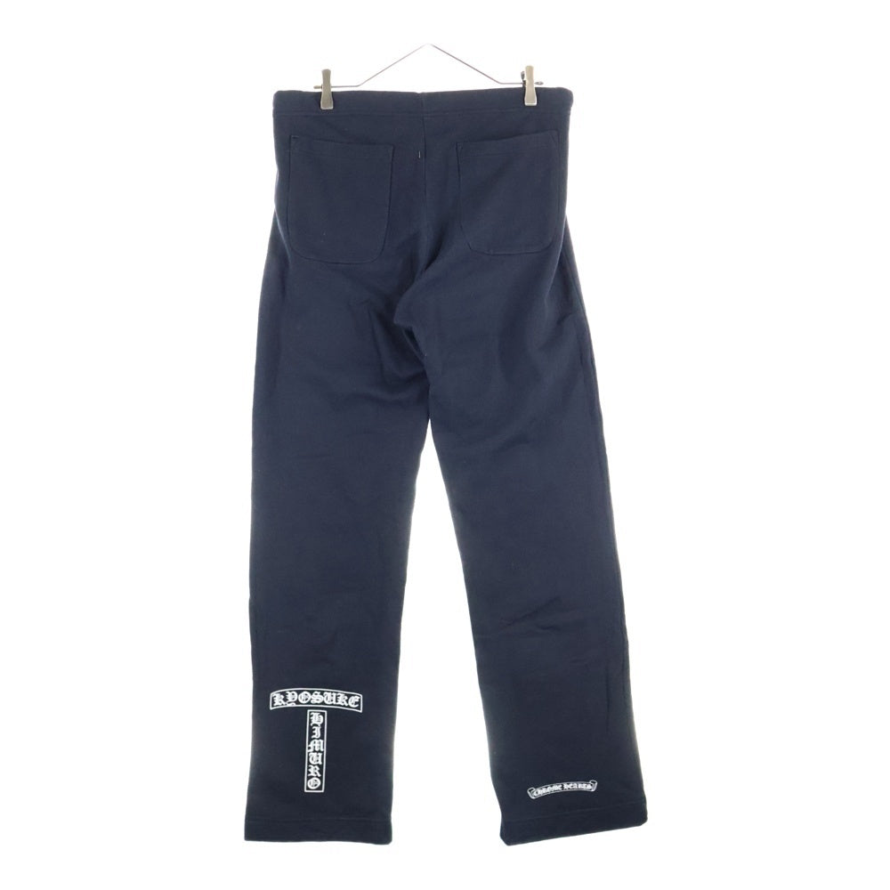 CHROME HEARTS(クロムハーツ) ×KYOSUKE HIMURO OLD Dagger Sweat pants ×氷室京介 オールド ダガープリント ロゴスウェットパンツ ブラック レディース
