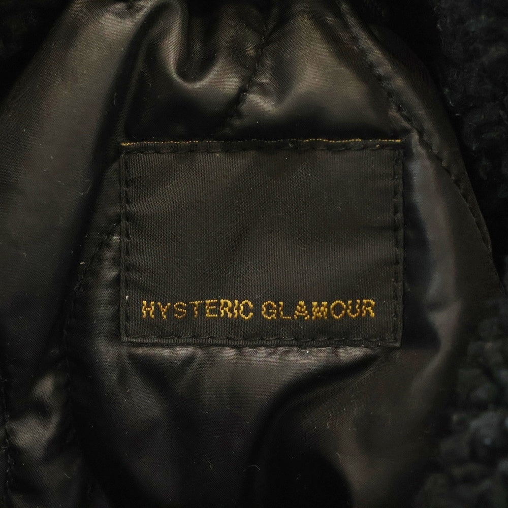 HYSTERIC GLAMOUR(ヒステリックグラマー) N3Bタイプ ファー付きフライトジャケット 0204AC01 ブラック