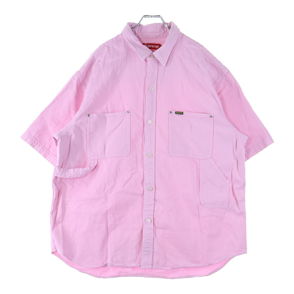 SUPREME(シュプリーム) 24SS Loose Fit S/S Denim Painter Shirt ルーズフィット ペインター デニム半袖シャツ ピンク