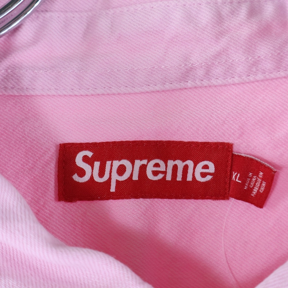 SUPREME(シュプリーム) 24SS Loose Fit S/S Denim Painter Shirt ルーズフィット ペインター デニム半袖シャツ ピンク