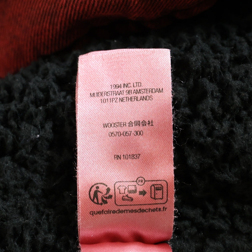 SUPREME(シュプリーム) 24AW Faux Shearling Lined Work Shirt フェイクシアリング ロゴエンブロイダリー ワークジャケット レッド