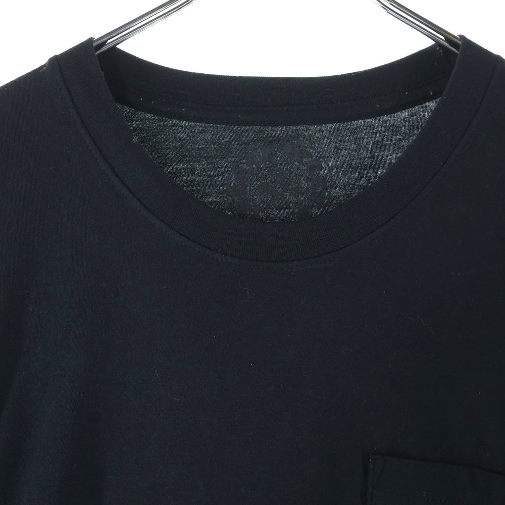 CHROME HEARTS(クロムハーツ) CH SCROLL LABEL スクロールラベル アームプリント クルーネック長袖Tシャツカットソー ロングスリーブ ロンT ブラック