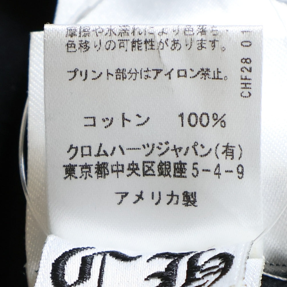 CHROME HEARTS(クロムハーツ) CH SCROLL LABEL スクロールラベル アームプリント クルーネック長袖Tシャツカットソー ロングスリーブ ロンT ブラック