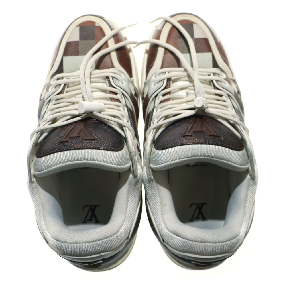 LOUIS VUITTON(ルイヴィトン) 24AW LV トレイナー マキシ ダモフラージュ ダミエ ローカットスニーカー ブラウン VL0254