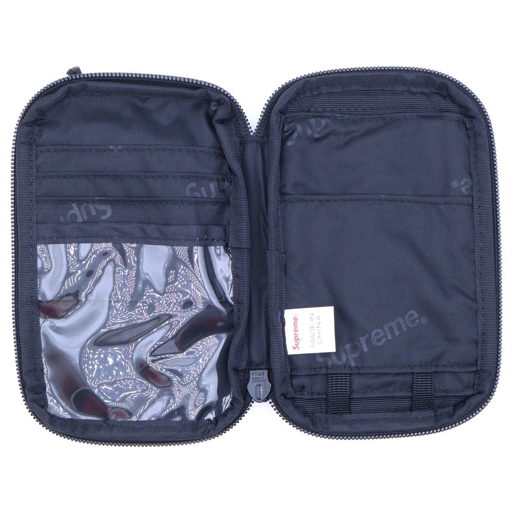 SUPREME(シュプリーム) 19AW Small Zip Pouch スモール ジップ ポーチ スモールボックスロゴ ポーチ 小物入れ ブラック