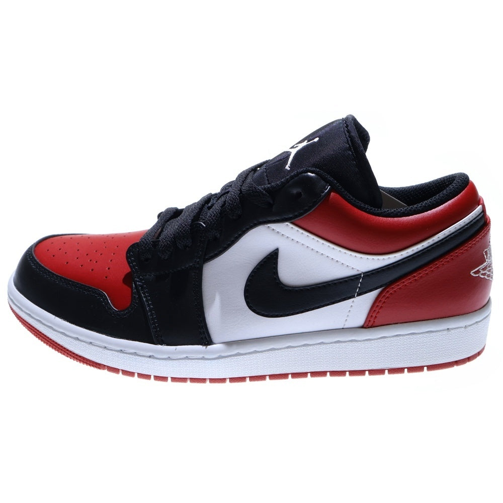 NIKE(ナイキ) AIR JORDAN 1 LOW BRED TOE 553558-612 エアジョーダン1 ブレッドトゥ ローカットスニーカー レッド/ブラック/ホワイト US9/27cm