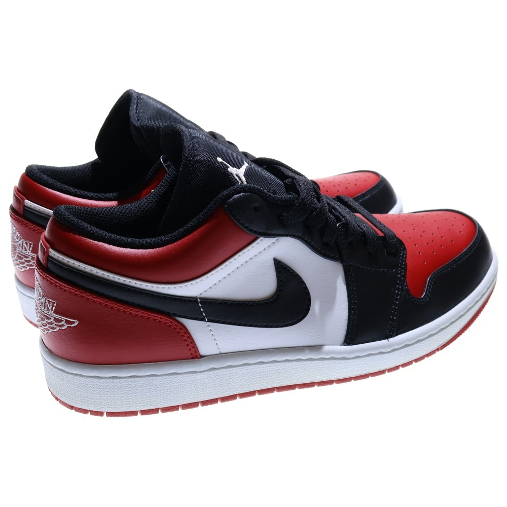 NIKE(ナイキ) AIR JORDAN 1 LOW BRED TOE 553558-612 エアジョーダン1 ブレッドトゥ ローカットスニーカー レッド/ブラック/ホワイト US9/27cm