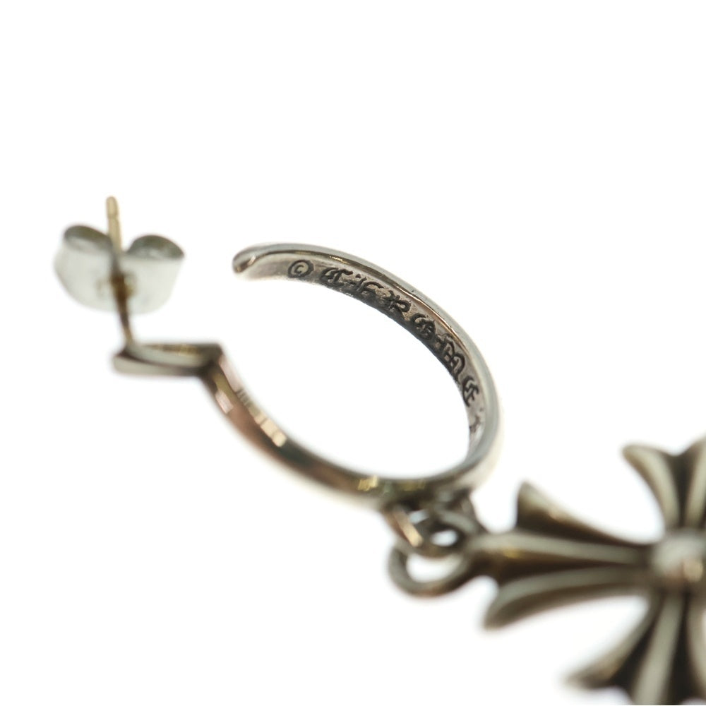 CHROME HEARTS(クロムハーツ) TINY CH CROSS タイニーCHクロス フープピアス シルバー BCA115