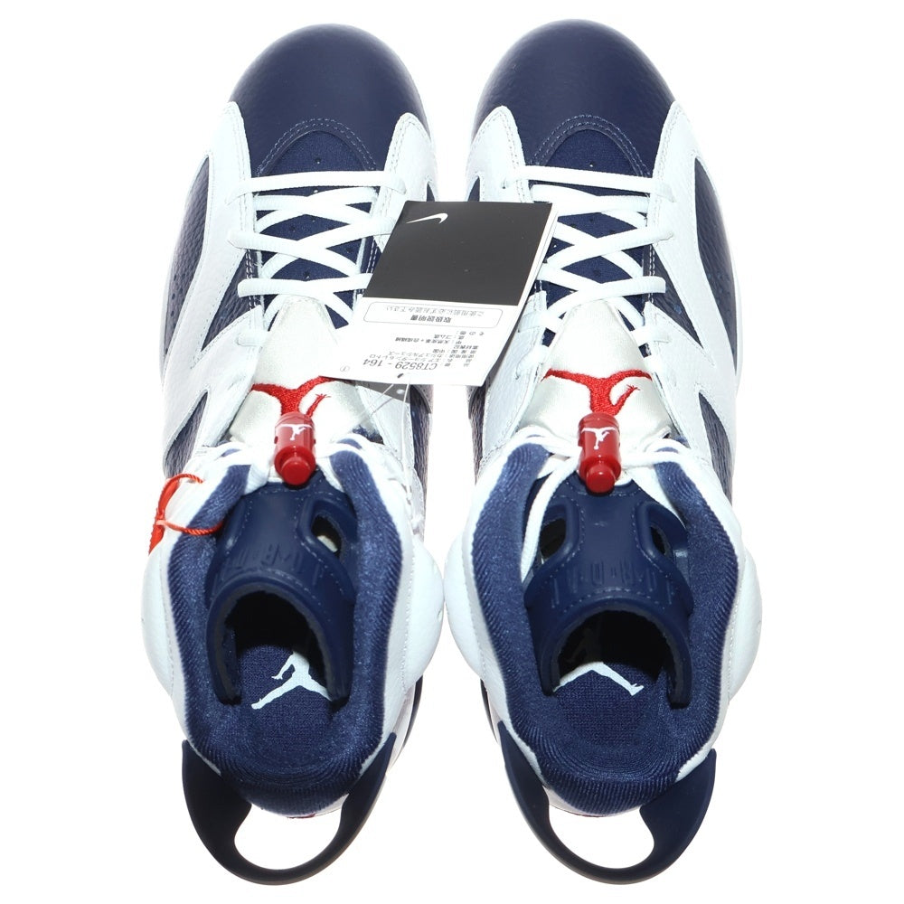 NIKE(ナイキ) AIR JORDAN 6 RETRO WHITE AND MIDNIGHT NAVY CT8529-164 エアジョーダン6 レトロ ハイカットスニーカー シューズ ネイビー US10/28cm