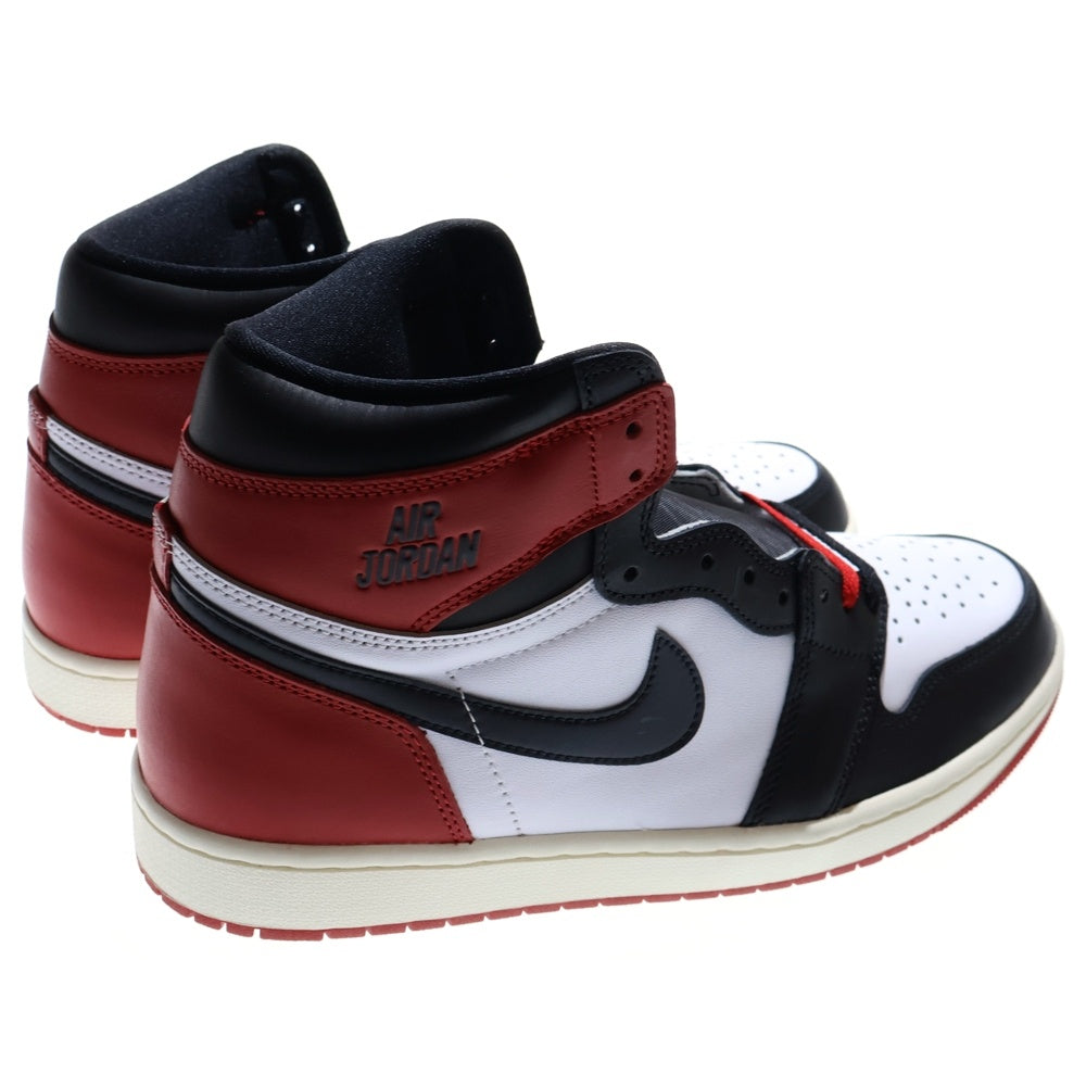 NIKE(ナイキ) AIR JORDAN1 RETRO HIGH OG DZ5485-106 エアジョーダン1 ブラックトゥリイマジンド つま黒 ハイカットスニーカー ブラック/ホワイト/レッド US10.5/28.5cm