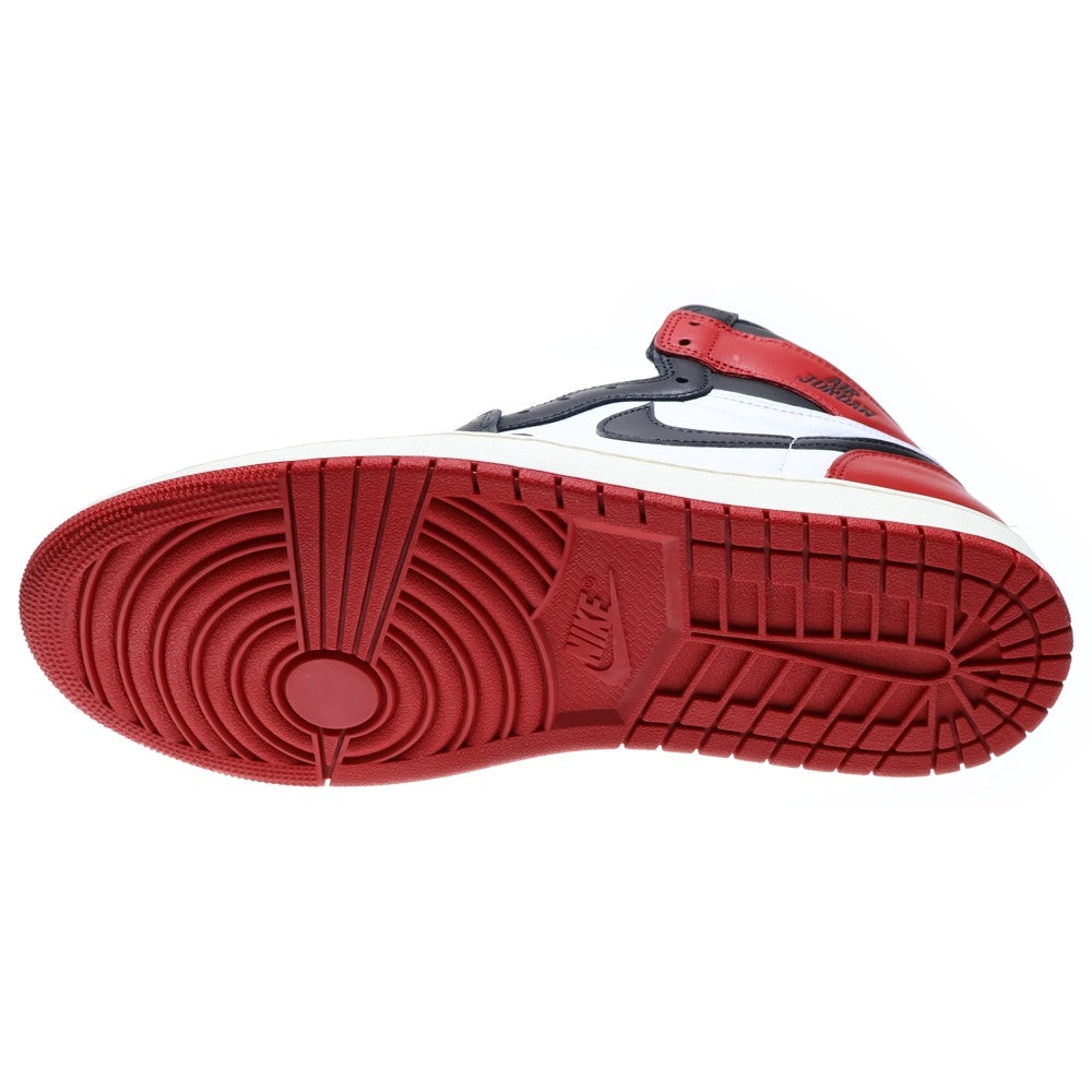 NIKE(ナイキ) AIR JORDAN1 RETRO HIGH OG DZ5485-106 エアジョーダン1 ブラックトゥリイマジンド つま黒 ハイカットスニーカー ブラック/ホワイト/レッド US10.5/28.5cm