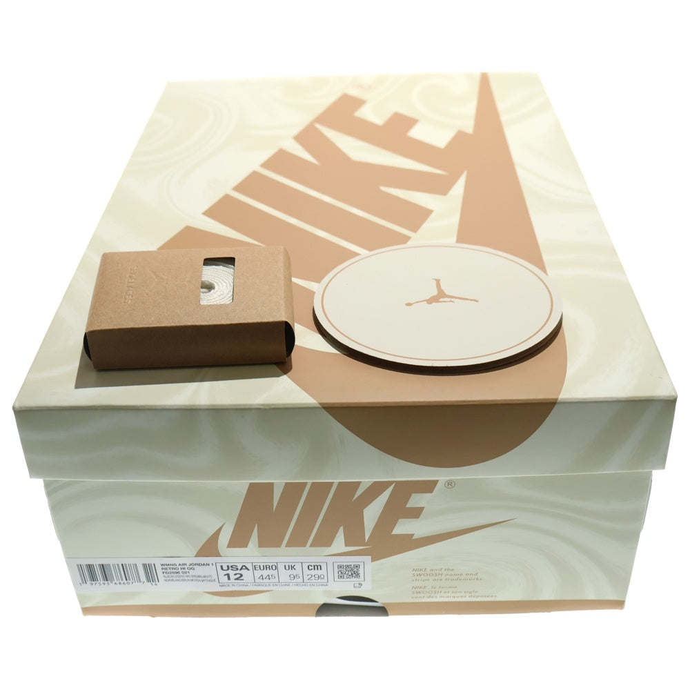 NIKE(ナイキ) WMNS AIR JORDAN 1 RETRO HIGH OG Latte FD2596-021 ウィメンズ エアジョーダン1 ラテ ハイカットスニーカー シューズ ホワイト/ベージュ US12/29cm