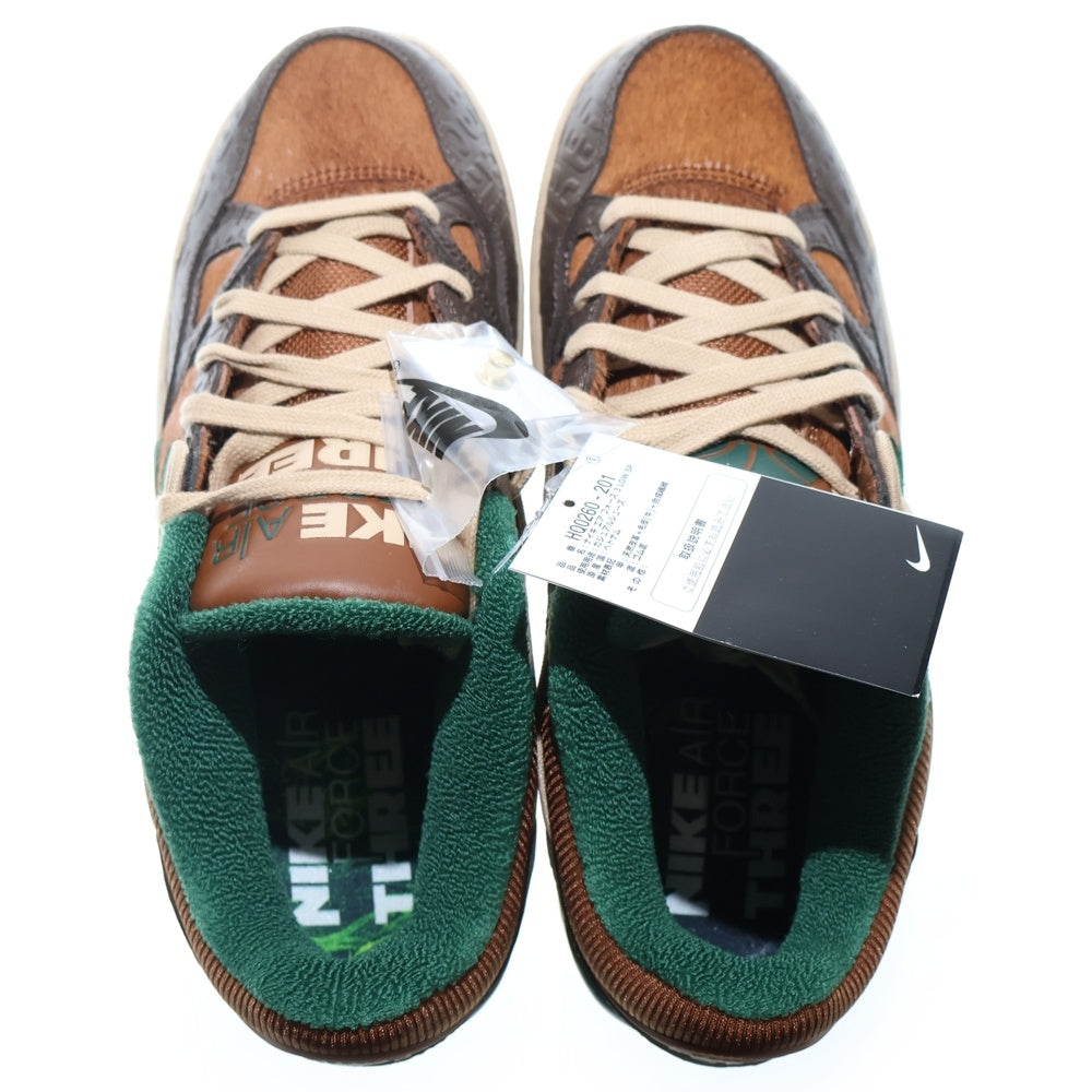 NIKE(ナイキ) ×NIGO AIR FORCE3 LOW SP HQ0260-201 ニゴー エアフォース3 ローカットスニーカー シューズ ブラウン/グリーン US10/28cm