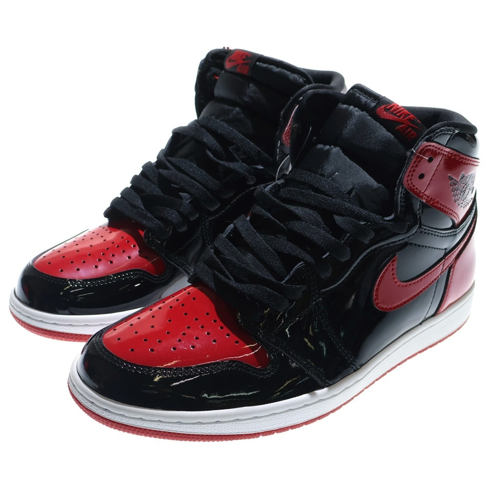 NIKE(ナイキ) AIR JORDAN 1 RETRO HIGH OG BRED PATENT 555088-063 エアジョーダン1レトロハイ ブレッド パテント ハイカットスニーカー レッド/ブラック US10.5/28.5cm