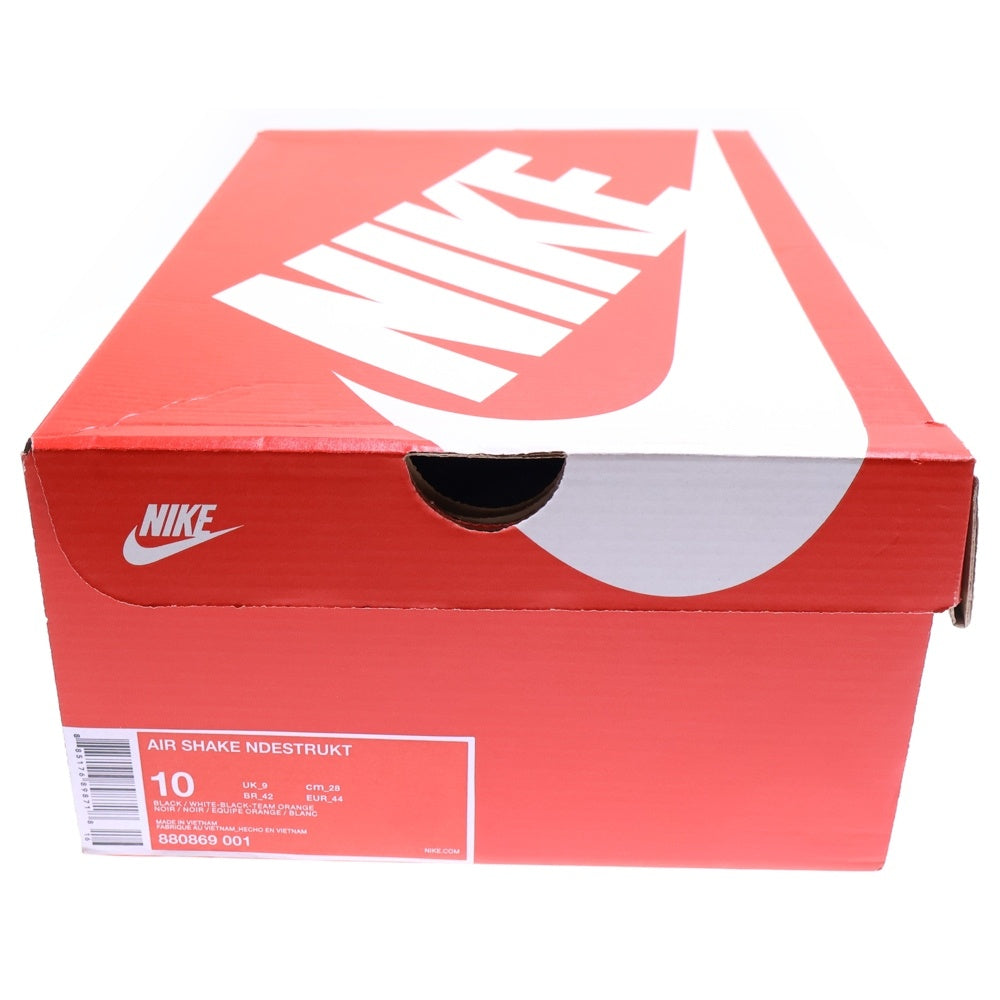 NIKE(ナイキ) AIR SHAKE NDESTRUKT 880869-001 エアシェイク インデストラクト ハイカットスニーカー シューズ ブラック US10/28cm