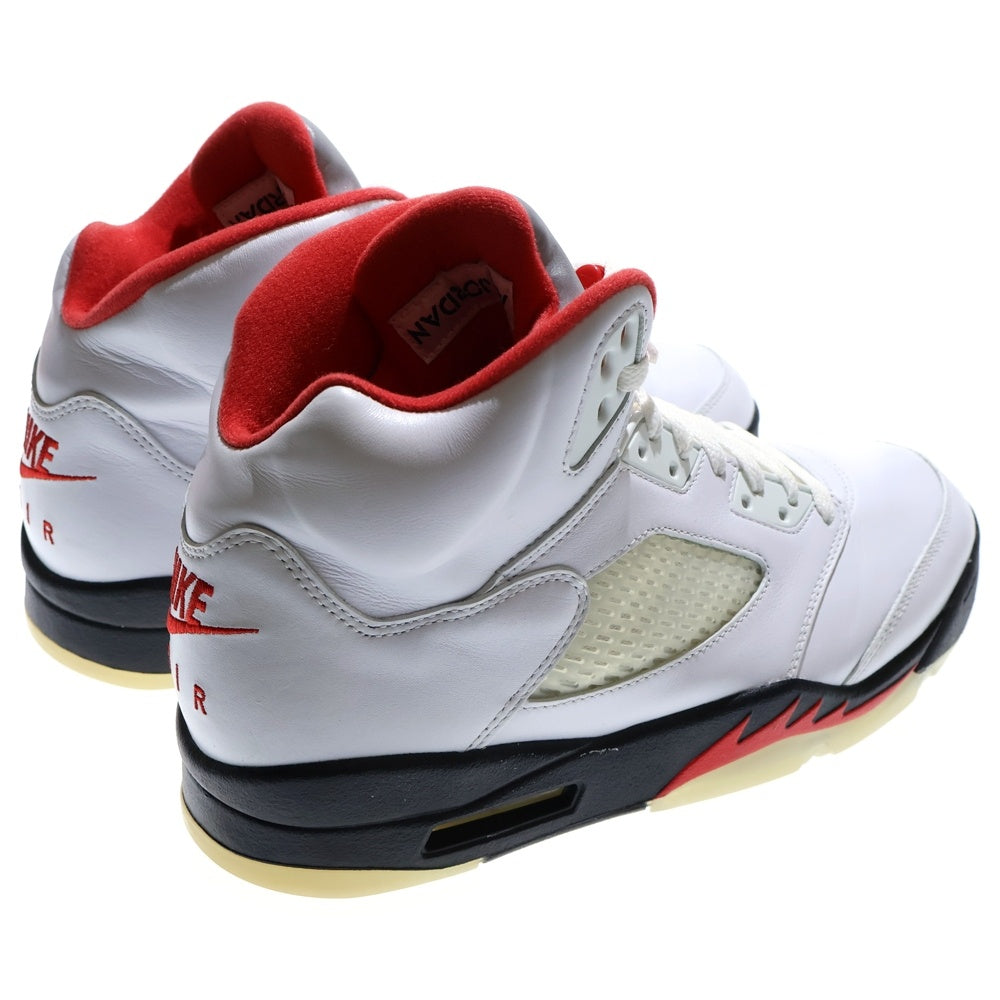 NIKE(ナイキ) AIR JORDAN 5 RETRO FIRE RED DA1911-102 エアジョーダン5 ファイアレッド ハイカットスニーカー ホワイト/レッド US10.5/28.5cm