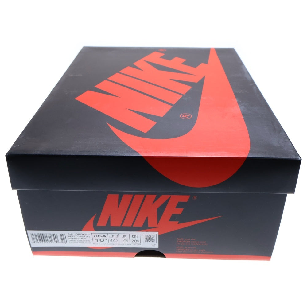 NIKE(ナイキ) AIR JORDAN 1 RETRO HIGH OG DARK MARINA BLUE 555088-404 エアジョーダン1 レトロ ダークマリーナブルー ハイカットスニーカー ブラック/ブルー US10.5/28.5cm