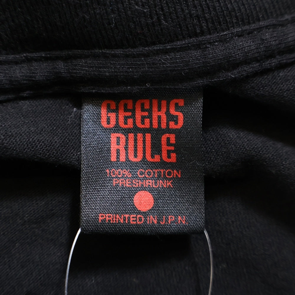 GEEKSRULE(ギークスルール) ×STAR WARS PRINT T-SHIRTS スターウォーズ プリント半袖カットソー 半袖Tシャツ ブラック