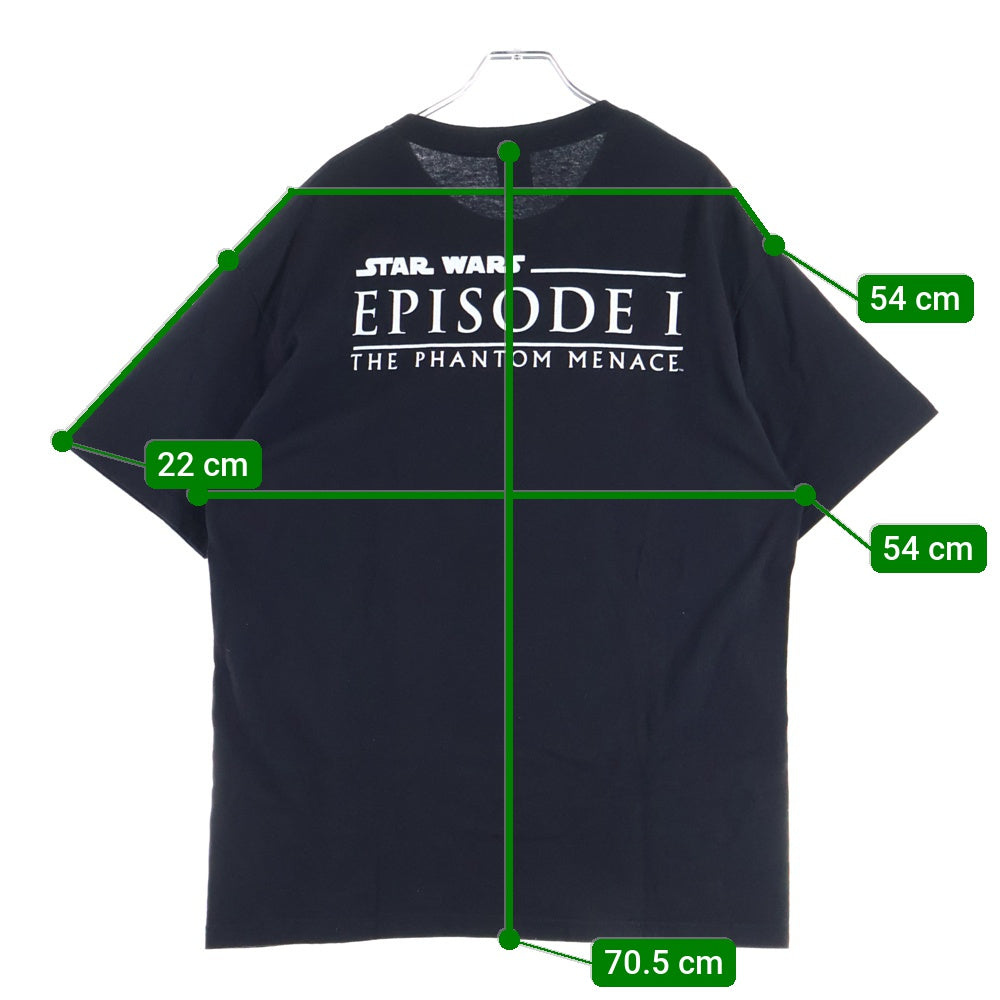 GEEKSRULE(ギークスルール) ×STAR WARS PRINT T-SHIRTS スターウォーズ プリント半袖カットソー 半袖Tシャツ ブラック