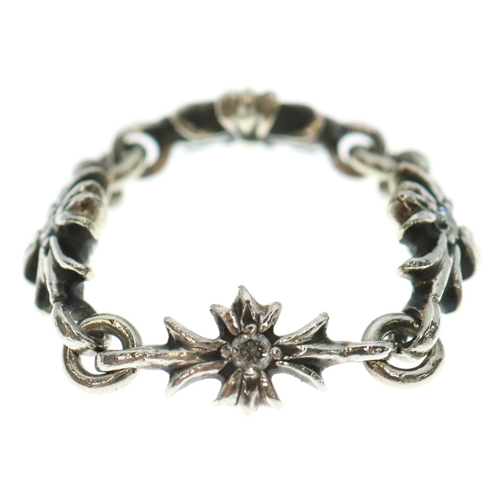 CHROME HEARTS(クロムハーツ) RING TNY E CH PLS タイニーECHプラスリング PAVEダイヤ シルバー