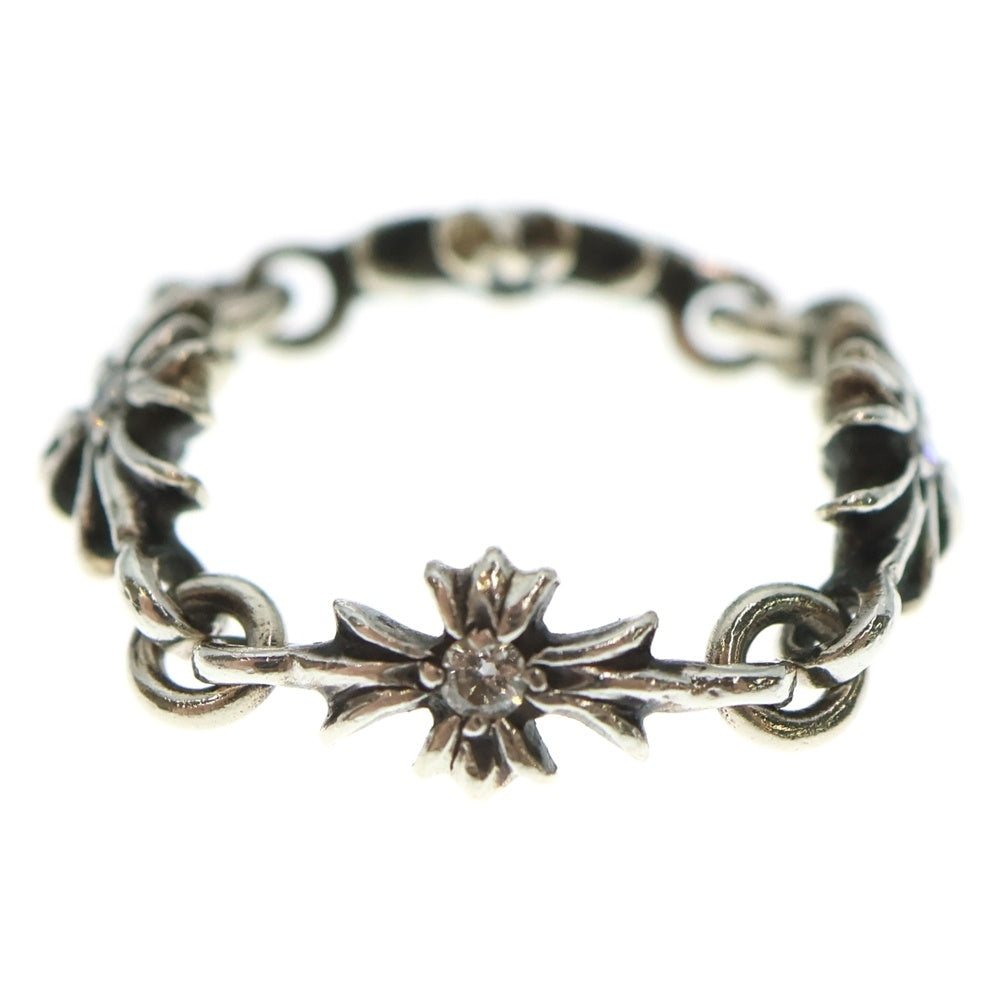 CHROME HEARTS(クロムハーツ) RING TNY E CH PLS タイニーECHプラスリング PAVEダイヤ シルバー