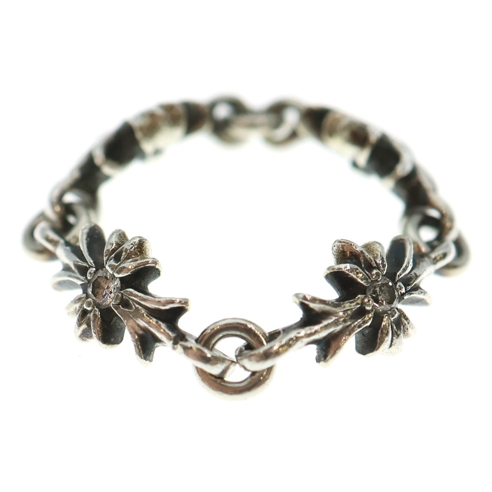 CHROME HEARTS(クロムハーツ) RING TNY E CH PLS タイニーECHプラスリング PAVEダイヤ シルバー